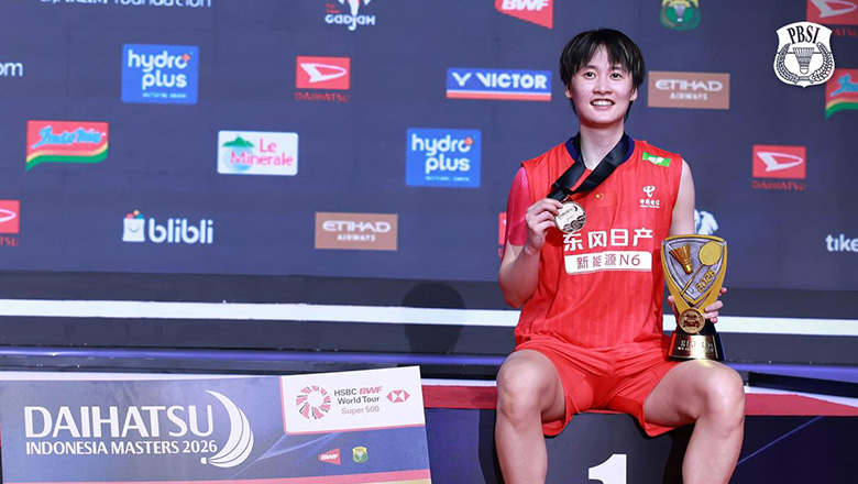 Chen Yu Fei vô địch giải cầu lông Indonesia Masters 2026 - Ảnh 1