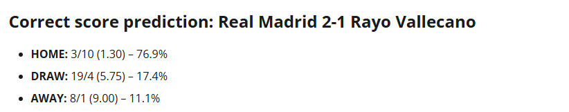 Siêu máy tính dự đoán Real Madrid vs Rayo Vallecano, 20h00 ngày 1/2 - Ảnh 1