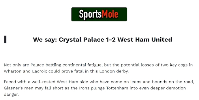 Chuyên gia Tony Ansell dự đoán Crystal Palace vs West Ham, 2h00 ngày 21/4 - Ảnh 1