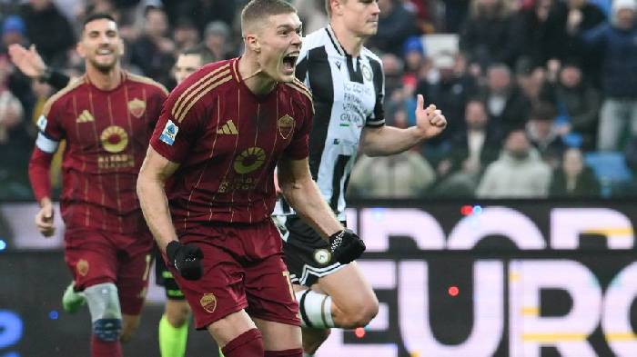 Siêu máy tính dự đoán Udinese vs AS Roma, 02h45 ngày 3/2