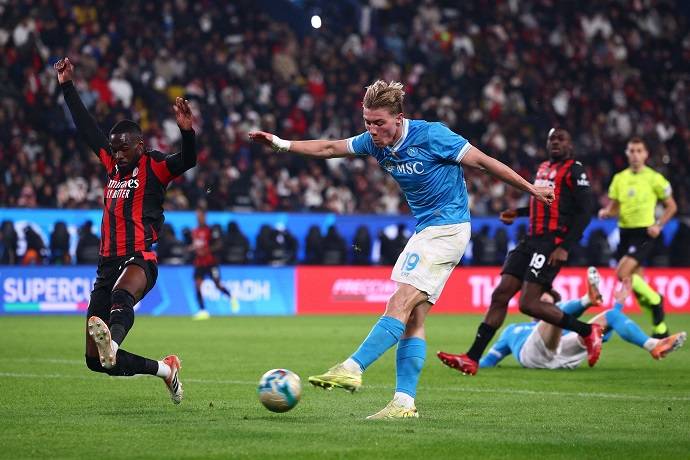 Siêu máy tính dự đoán Napoli vs AC Milan, 1h45 ngày 7/4