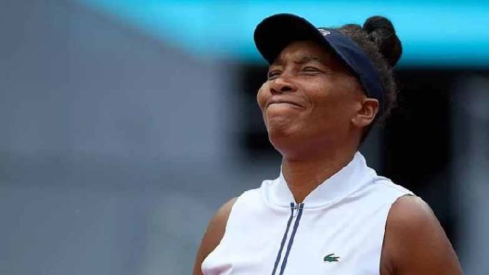 Venus Williams thua 10 trận liên tiếp, bị loại ở vòng 1 Madrid Open